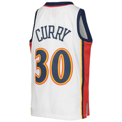 Mitchell & Ness Stephen Curry Golden State Warriors Youth 2009-10 Hardwood Classics Swingman Jersey White