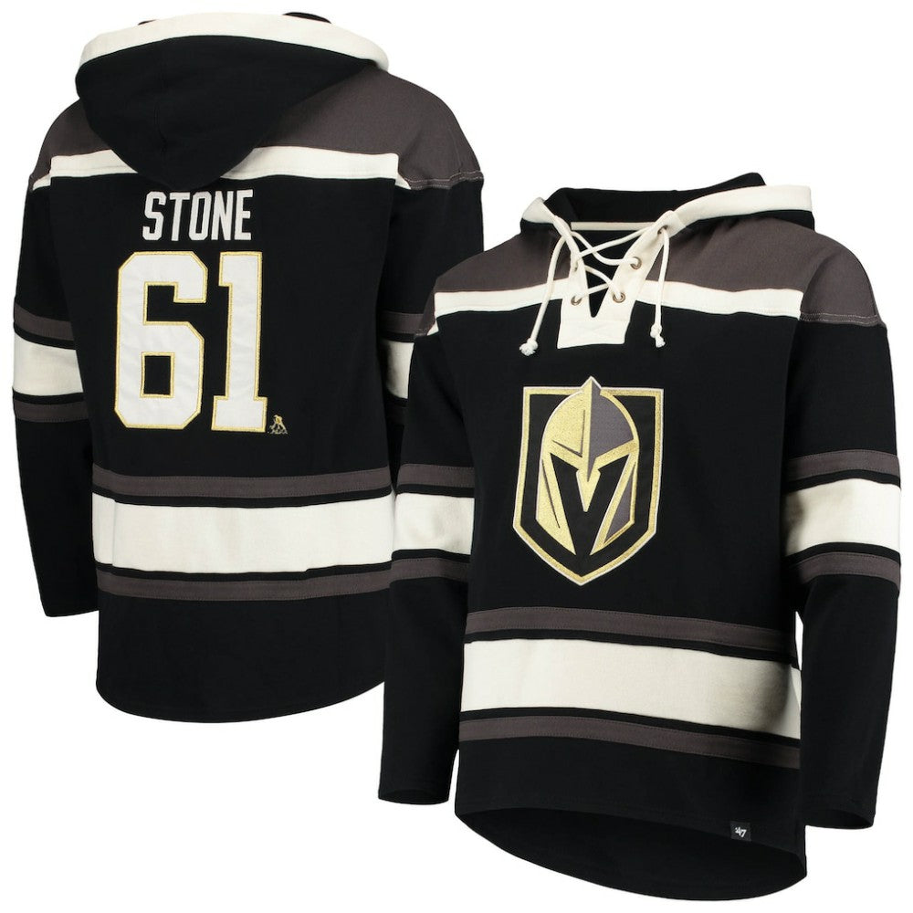 Mark Stone Vegas Golden Knights '47 Player Name & Number Lacer Pullover Hoodie - Black | 47 brand on sale