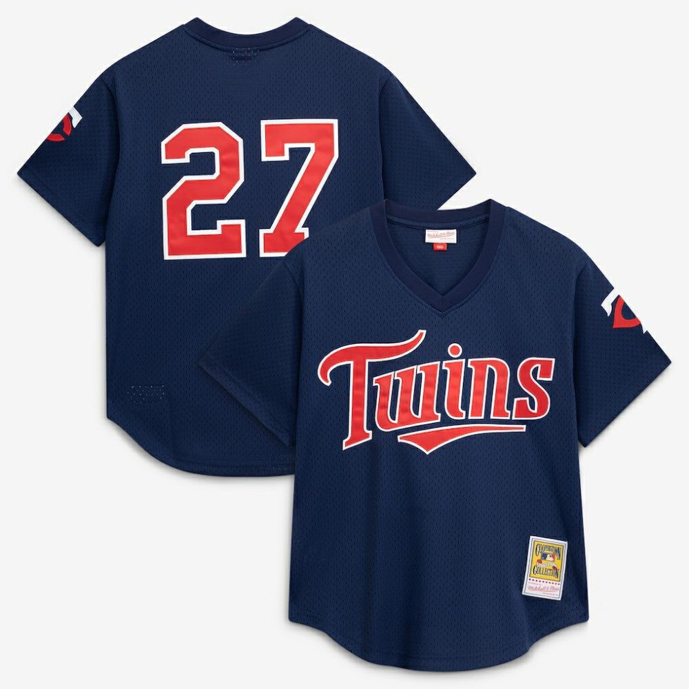 David Ortiz Minnesota Twins Mitchell & Ness 2002 Cooperstown Collection Mesh Batting Practice Jersey Online