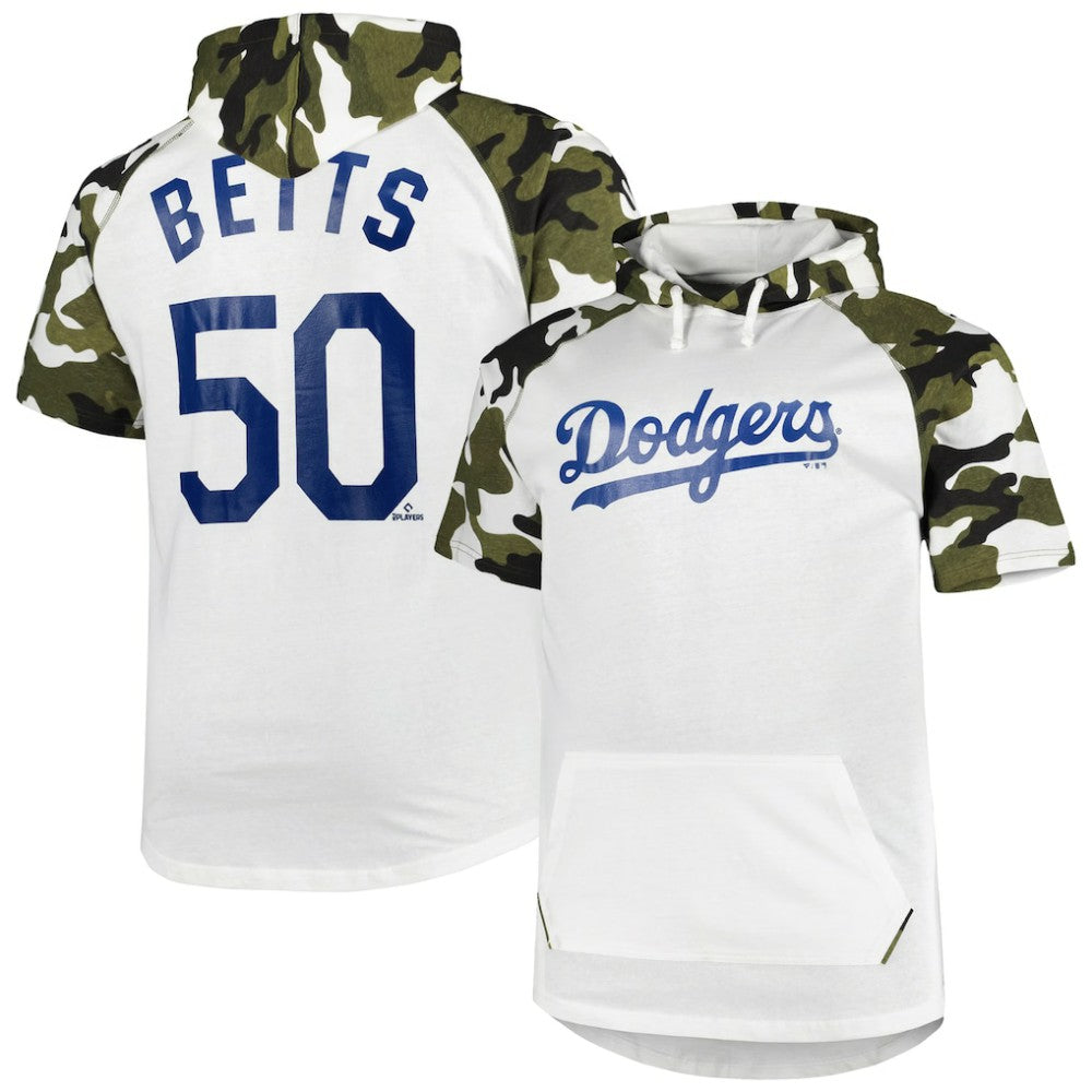 Mookie Betts Los Angeles Dodgers Player Big & Tall Raglan Hoodie T-Shirt Near Me