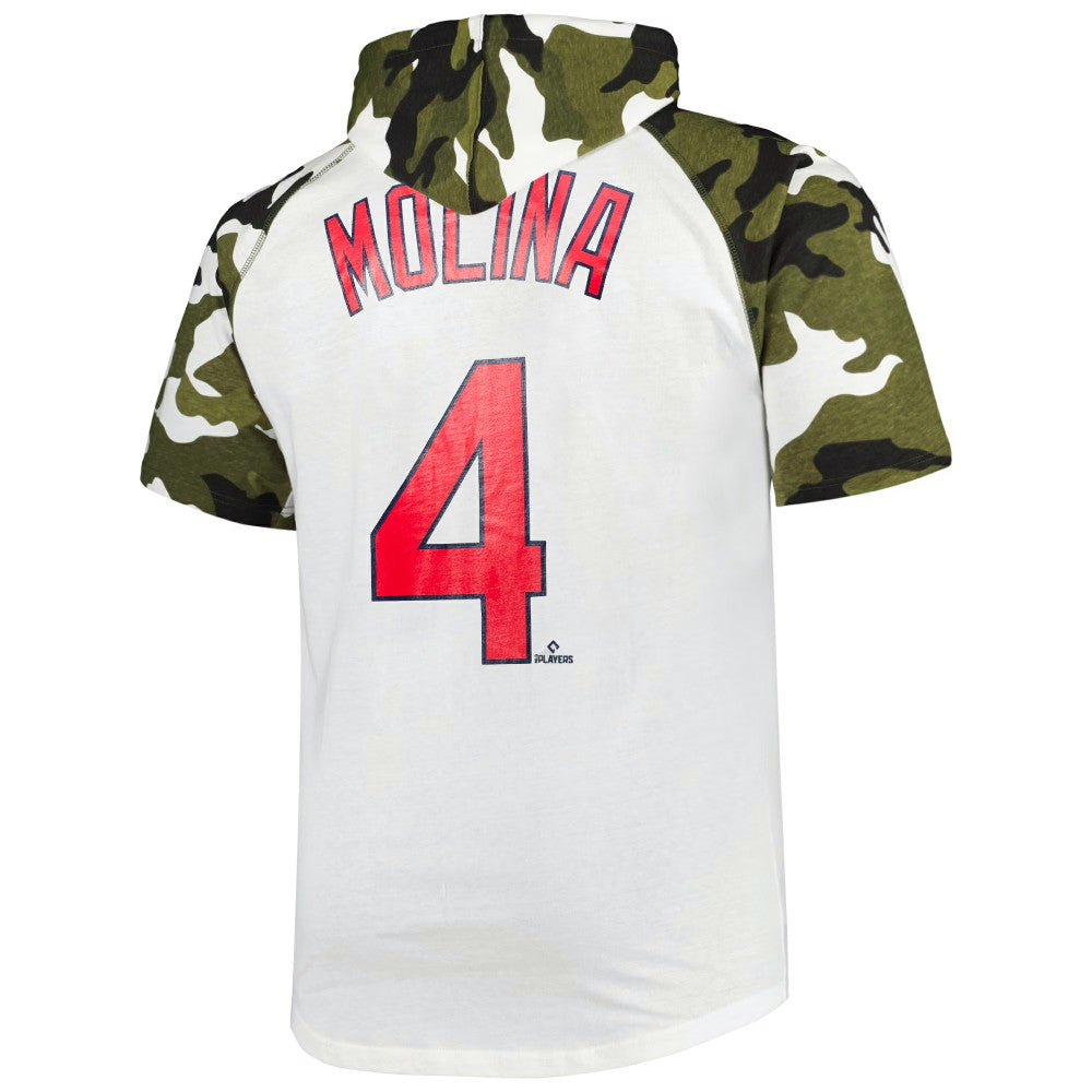 Yadier Molina St. Louis Cardinals Player Big & Tall Raglan Hoodie T-Shirt Online