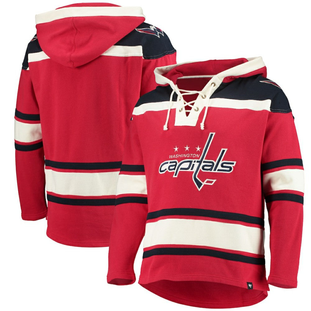 Washington Capitals '47 Superior Lacer Hoodie - Red | 47 brand Lifestyle
