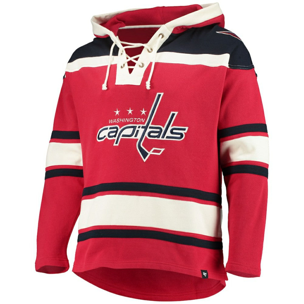 Washington Capitals '47 Superior Lacer Hoodie - Red | 47 brand Lifestyle