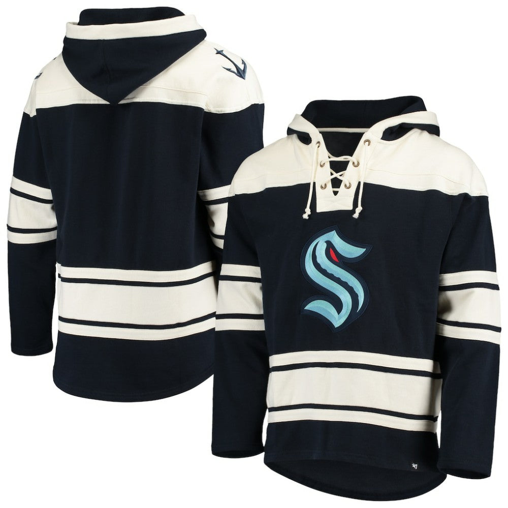 Seattle Kraken '47 Superior Lacer Hoodie - Navy | 47 brand near me
