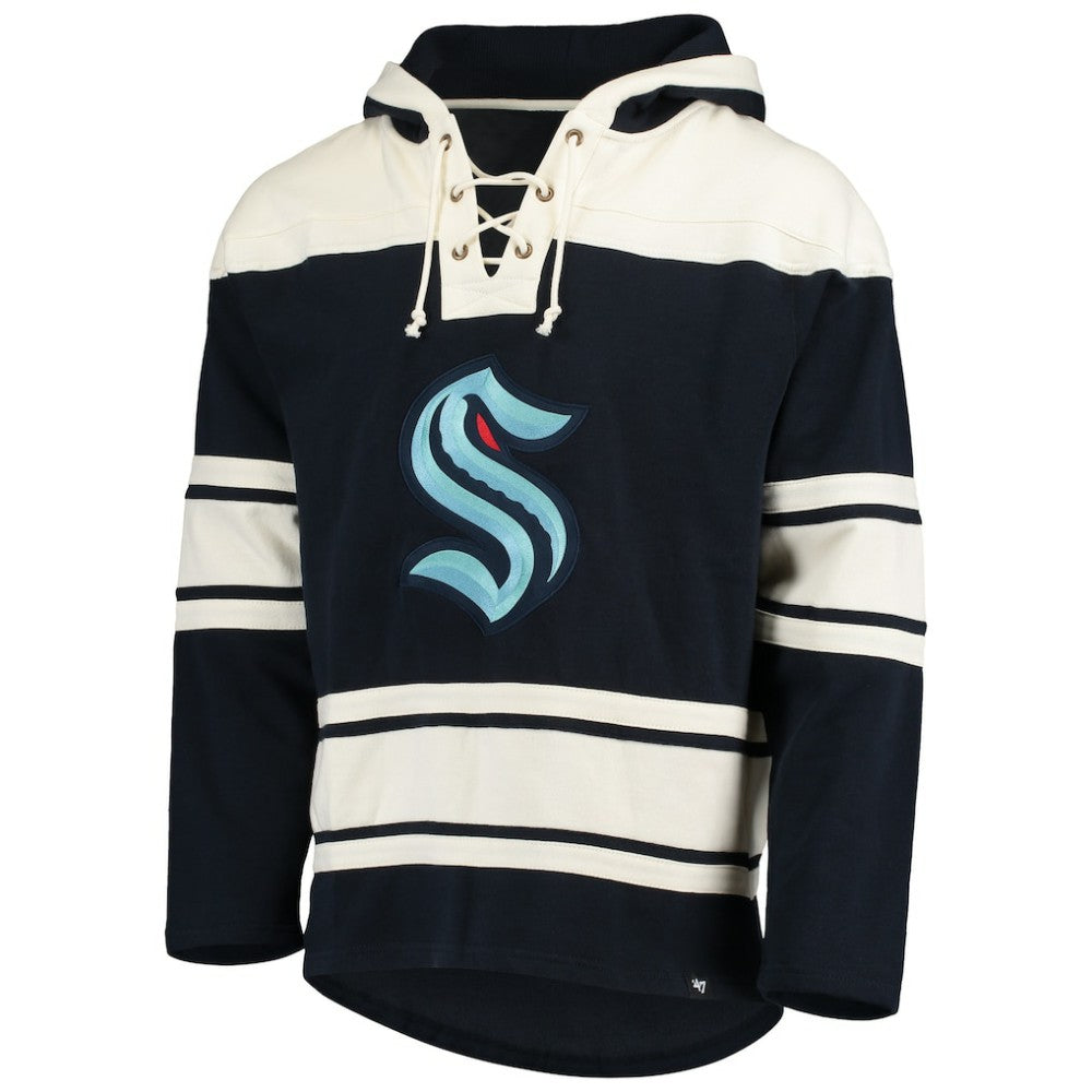 Seattle Kraken '47 Superior Lacer Hoodie - Navy | 47 brand near me