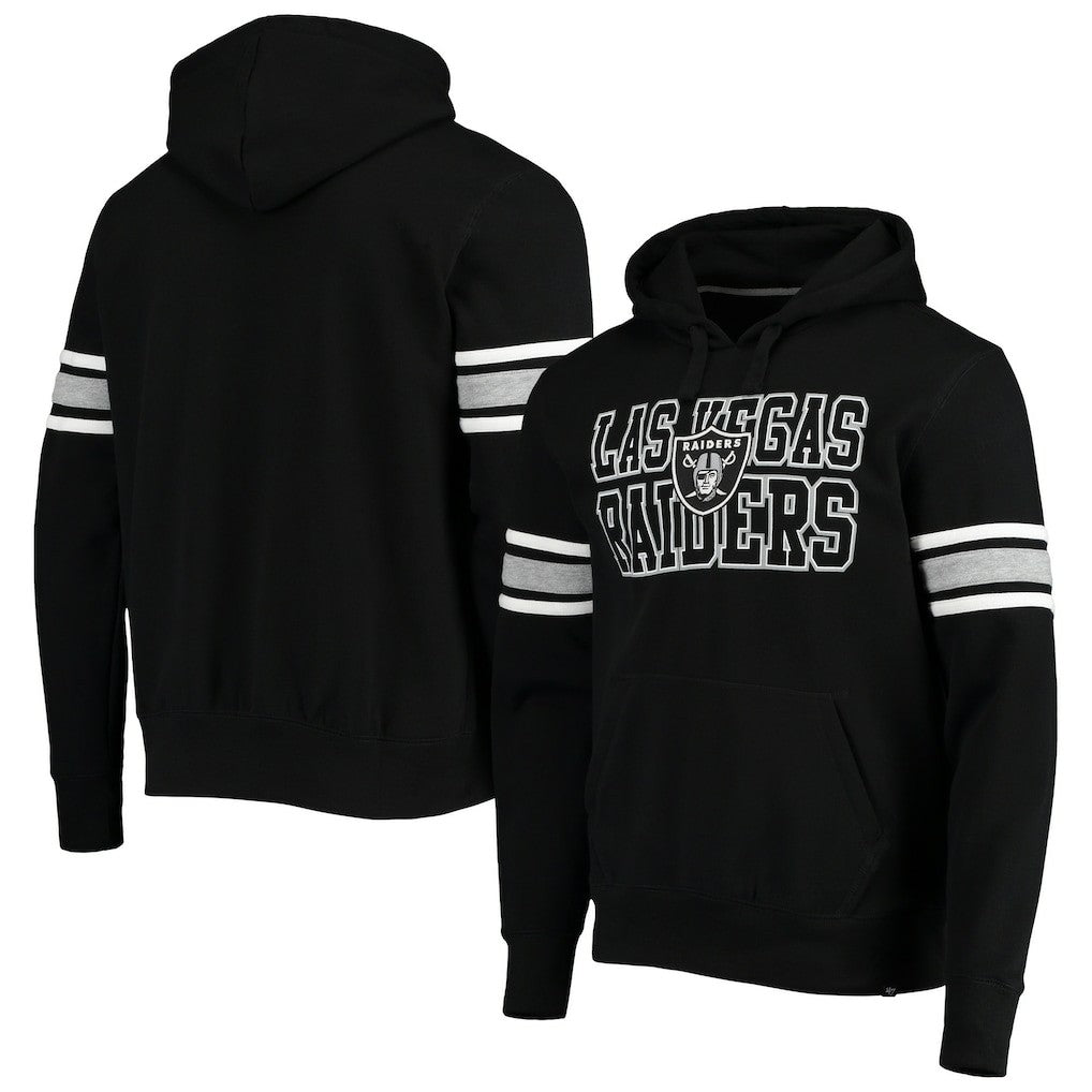 Las Vegas Raiders '47 Double Block Pullover Hoodie - Black - 47 brand