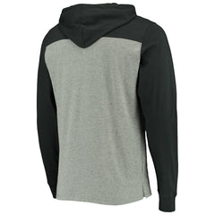 Pittsburgh Steelers '47 Franklin Wooster Throwback Long Sleeve Hoodie T-Shirt - Heathered Gray - 47 brand