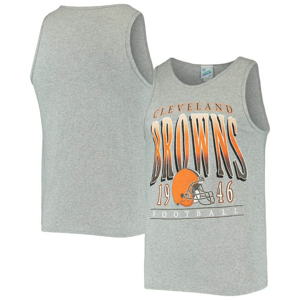 Cleveland Browns '47 Home Opener Vintage Tank Top - Heathered Gray - 47 brand