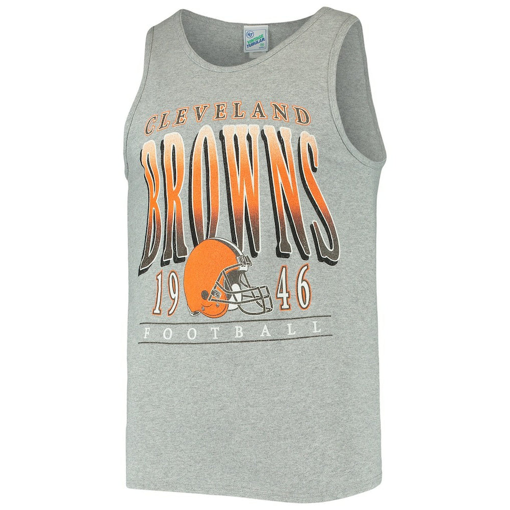 Cleveland Browns '47 Home Opener Vintage Tank Top - Heathered Gray - 47 brand