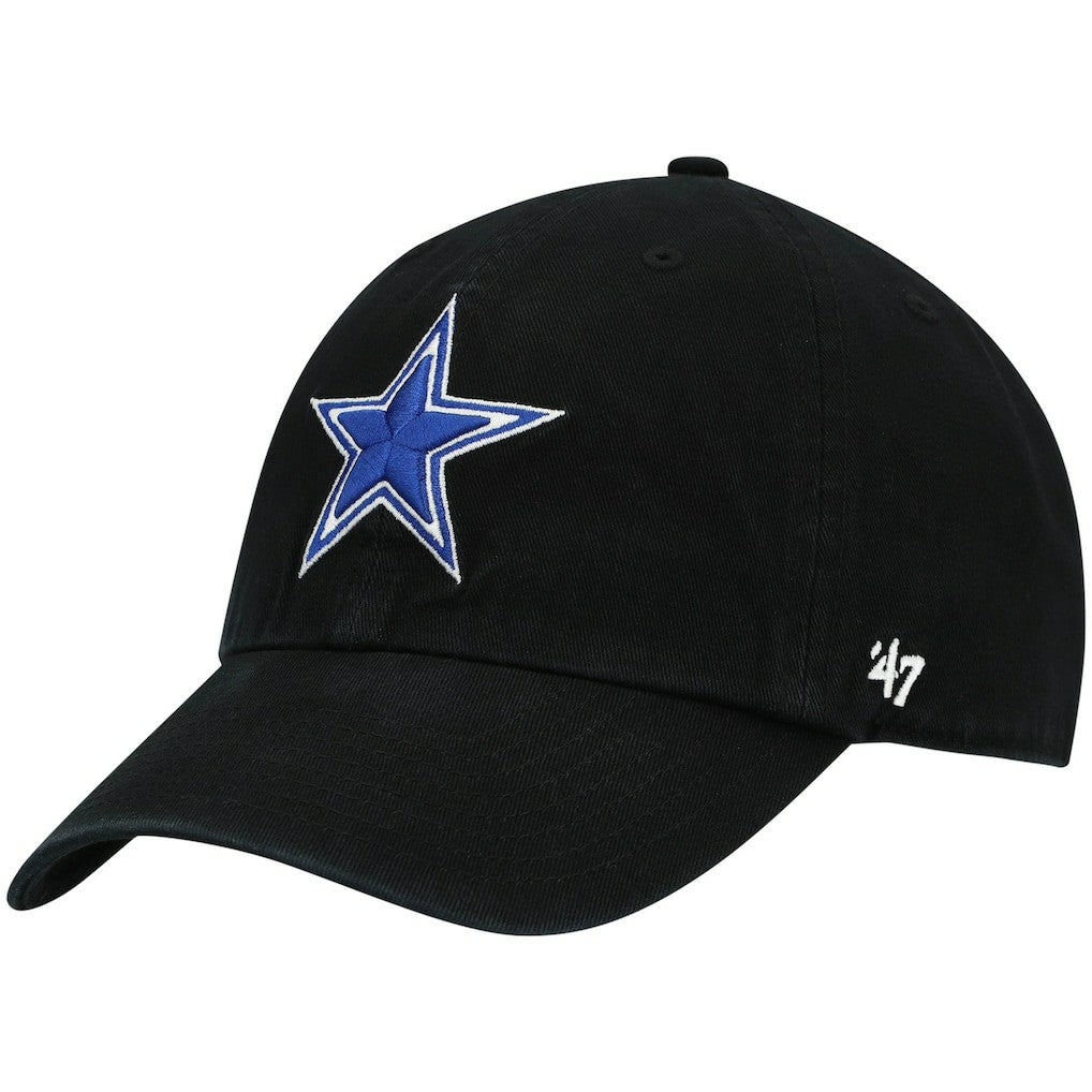 Dallas Cowboys '47 Primary Clean Up Adjustable Hat - Black - 47 brand