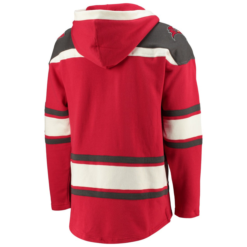 Tampa Bay Buccaneers '47 Lacer V-Neck Pullover Hoodie - Red - 47 brand