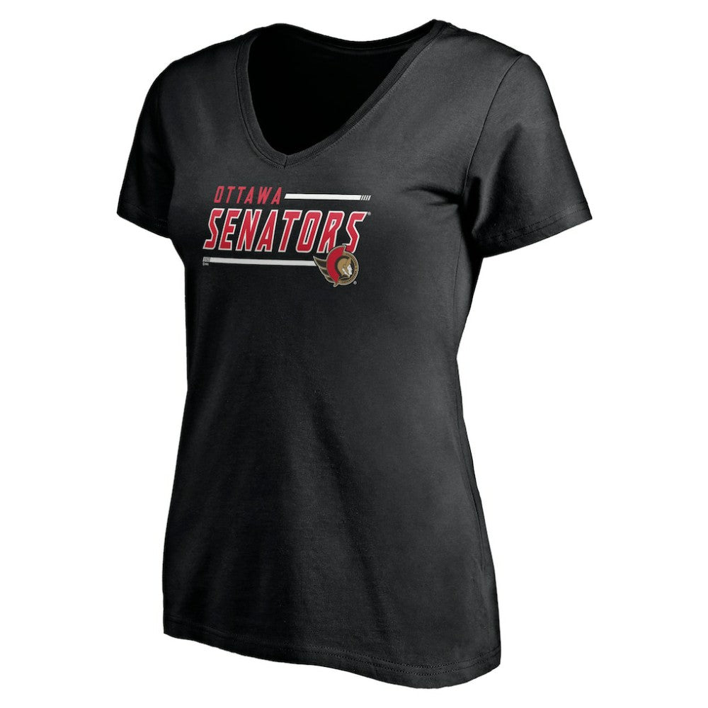 Ottawa Senators Fanatics Women's Plus Size Mascot In Bounds V-Neck T-Shirt - Black | Fanatics online