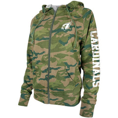 Arizona Cardinals New Era Women's Raglan Full-Zip Hoodie - Camo - NFL