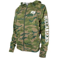 Tampa Bay Buccaneers New Era Women's Raglan Full-Zip Hoodie - Camo - NFL