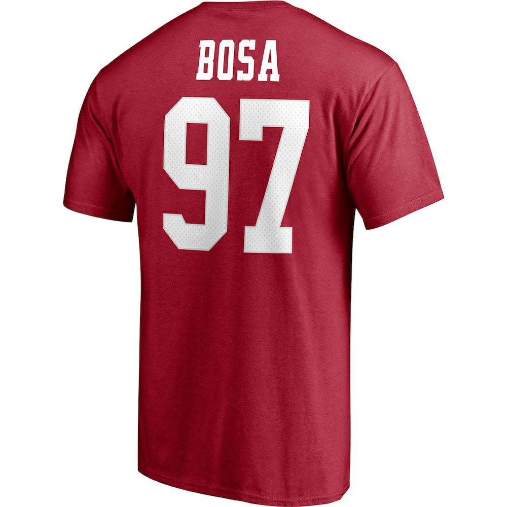 Nick Bosa San Francisco 49ers Player Icon Name & Number T-Shirt - Scarlet - Fanatics