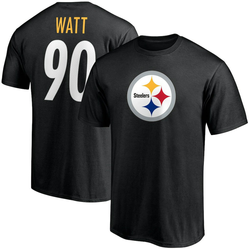 T.J. Watt Pittsburgh Steelers Player Icon Name & Number T-Shirt - Black - Fanatics