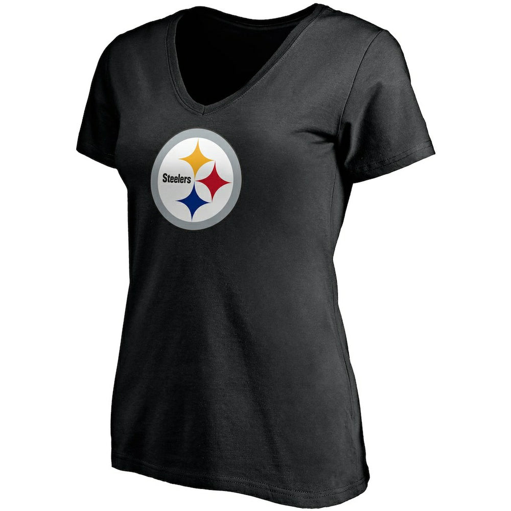 T.J. Watt Pittsburgh Steelers Women's Player Icon Name & Number V-Neck T-Shirt - Black - Fanatics