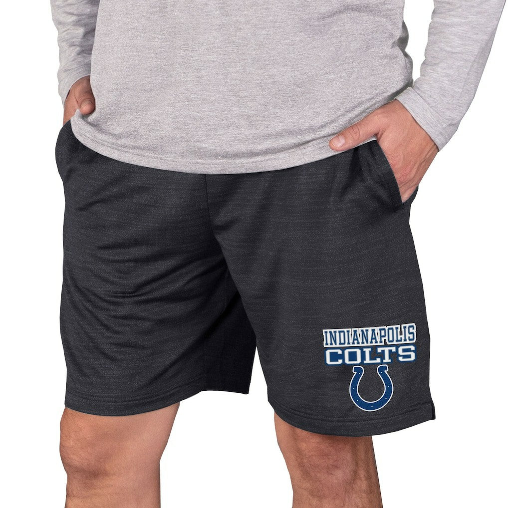 Indianapolis Colts Concepts Sport Bullseye Knit Jam Shorts - Charcoal - NFL