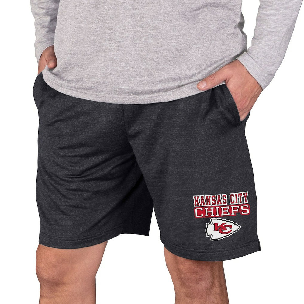 Kansas City Chiefs Concepts Sport Bullseye Knit Jam Shorts - Charcoal - NFL