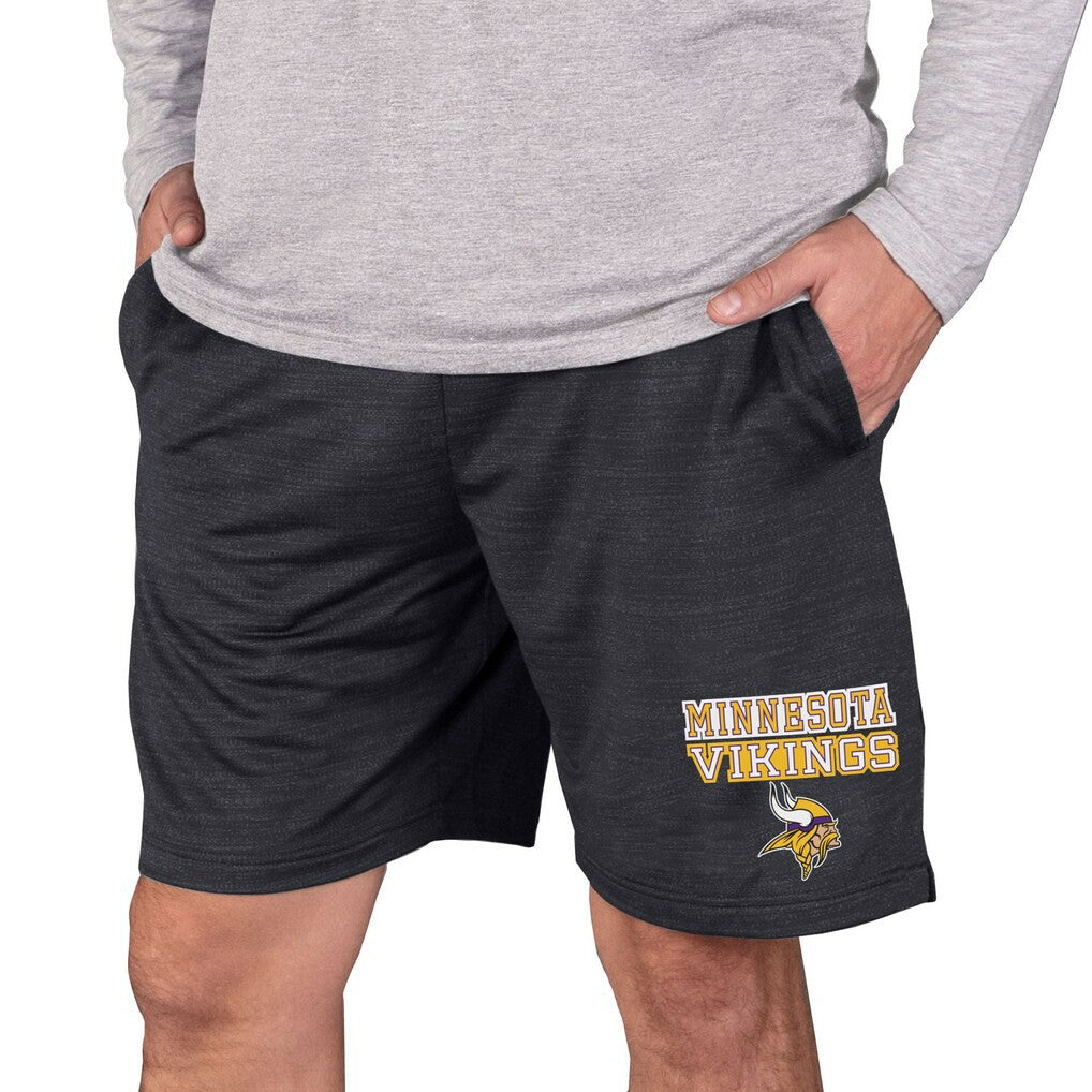 Minnesota Vikings Concepts Sport Bullseye Knit Jam Shorts - Charcoal - NFL