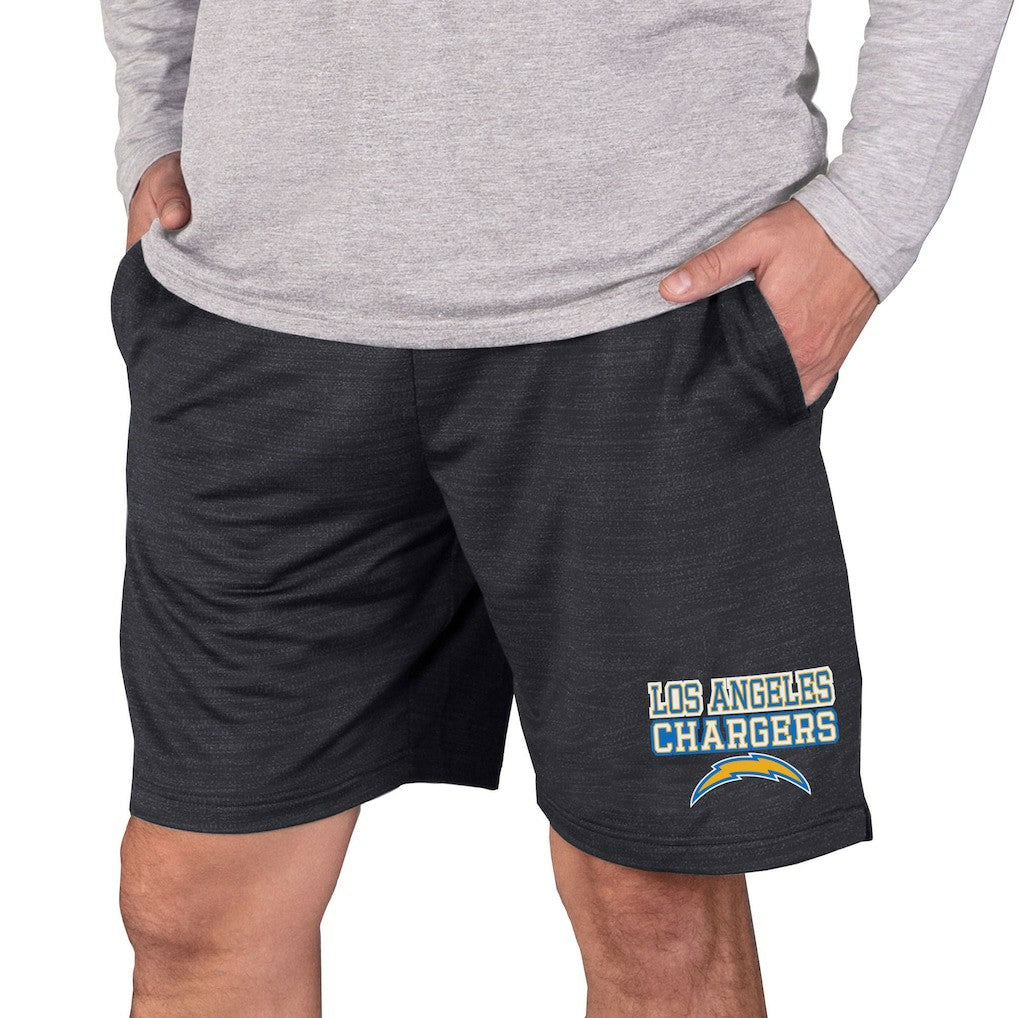 Los Angeles Chargers Concepts Sport Bullseye Knit Jam Shorts - Charcoal - NFL