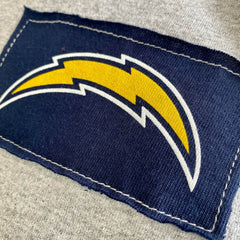 Los Angeles Chargers Refried Apparel Sustainable Angle Long Sleeve T-Shirt - Gray - NFL