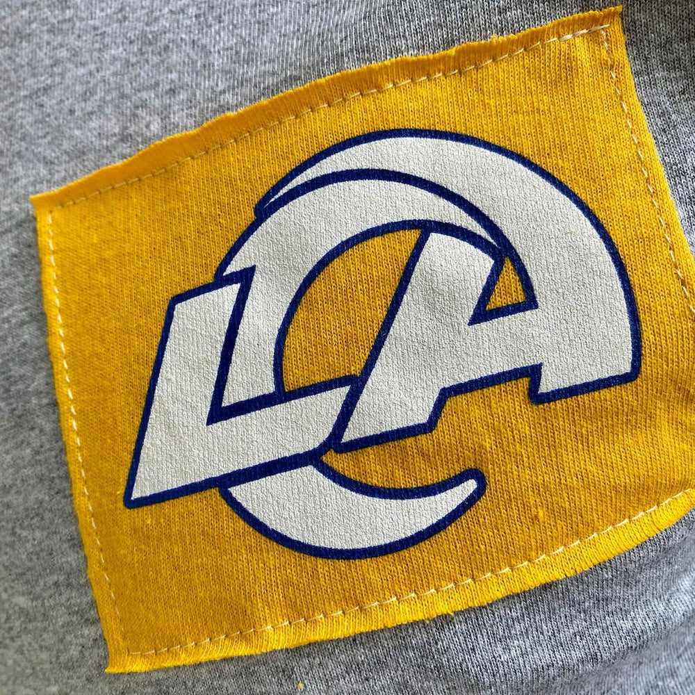 Los Angeles Rams Refried Apparel Sustainable Angle Long Sleeve T-Shirt - Gray - NFL