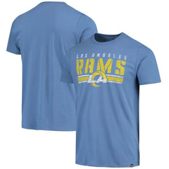Los Angeles Rams '47 Stripe Thru Franklin T-Shirt - Heathered Royal - 47 brand