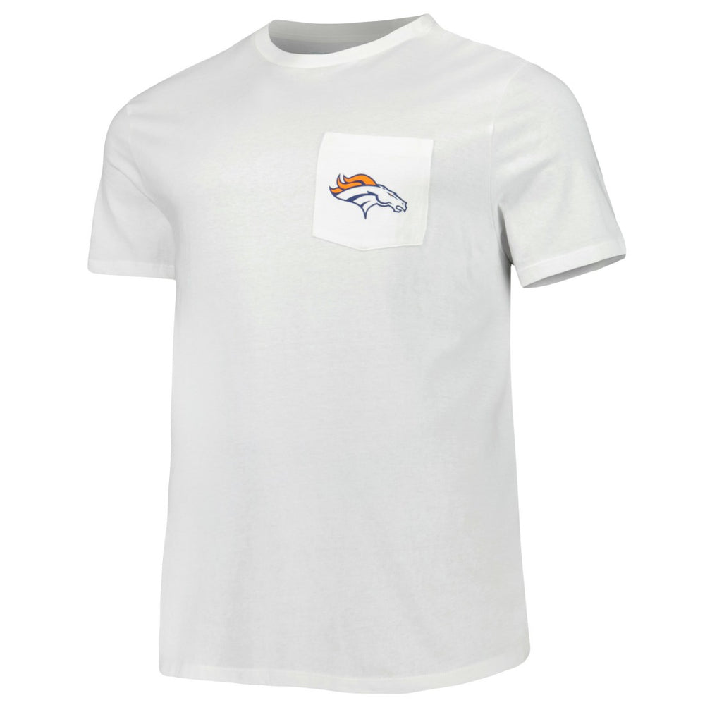 Denver Broncos Vineyard Vines Big & Tall Helmet T-Shirt - White - NFL