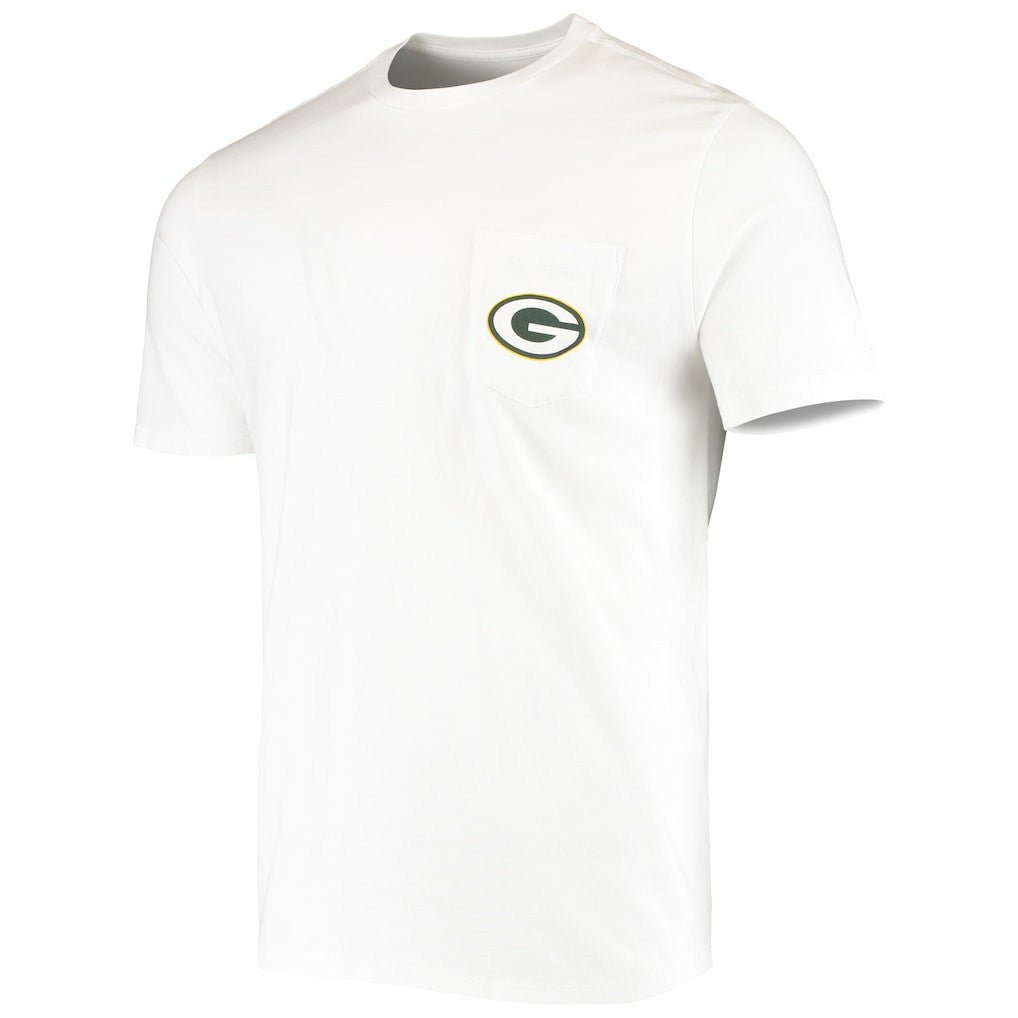 Green Bay Packers Vineyard Vines Big & Tall Helmet T-Shirt - White - NFL