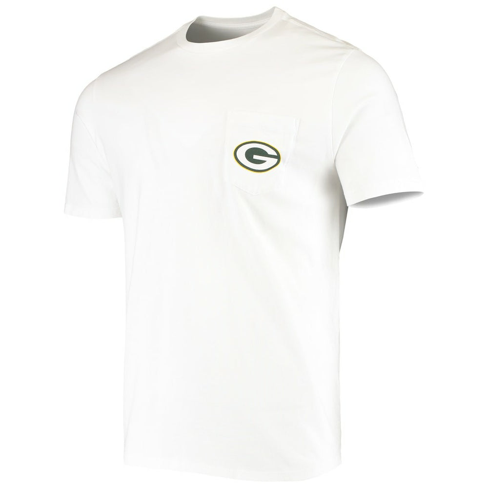 Green Bay Packers Vineyard Vines Big & Tall Helmet T-Shirt - White - NFL