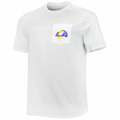 Los Angeles Rams Vineyard Vines Big & Tall Helmet T-Shirt - White - NFL