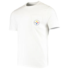 Pittsburgh Steelers Vineyard Vines Big & Tall Helmet T-Shirt - White - NFL