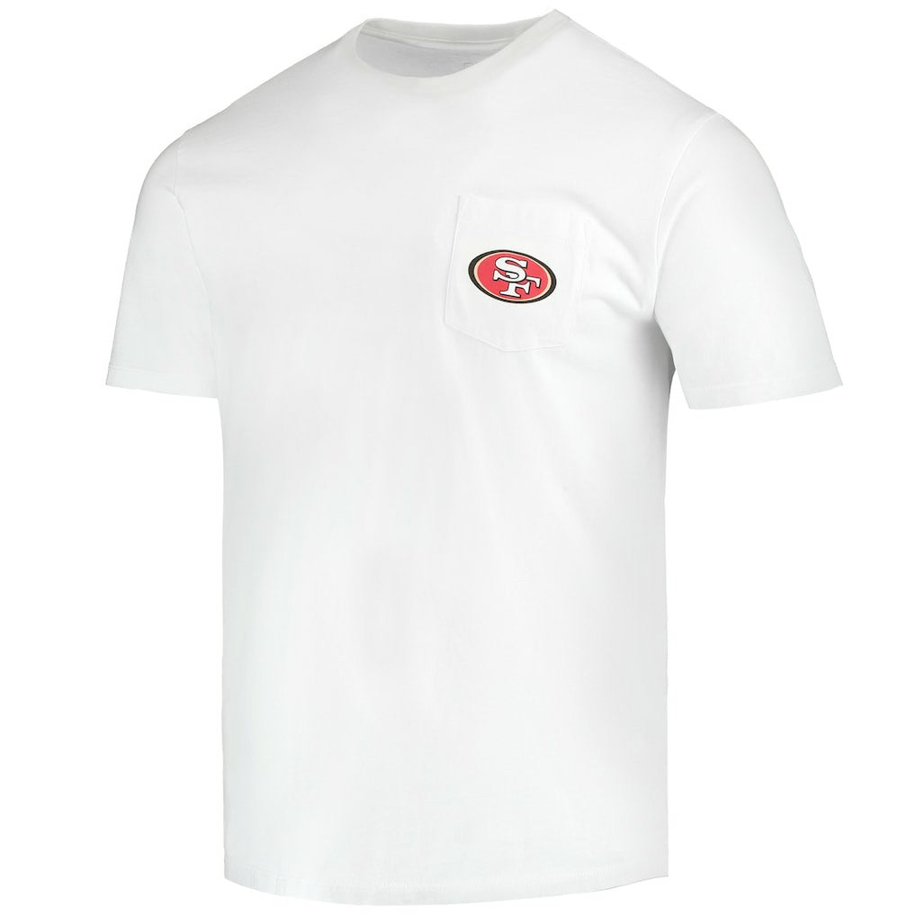 San Francisco 49ers Vineyard Vines Big & Tall Helmet T-Shirt - White - NFL