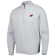 Arizona Cardinals Vineyard Vines Shep Shirt Quarter-Zip Sweatshirt - Heather Gray - NFL