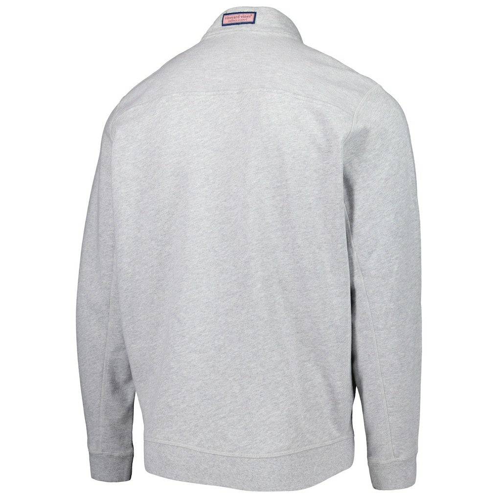 Arizona Cardinals Vineyard Vines Shep Shirt Quarter-Zip Sweatshirt - Heather Gray - NFL