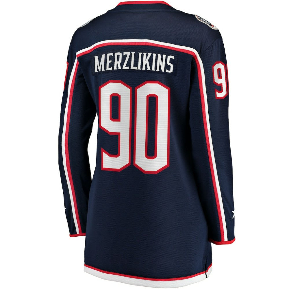 Elvis Merzlikins Columbus Blue Jackets Fanatics Women's Home Breakaway Jersey - Navy | Fanatics discount