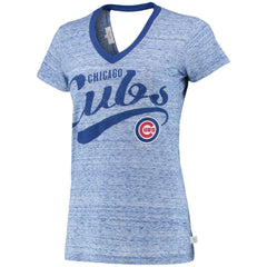 Chicago Cubs Touch Women's Hail Mary V-Neck Back Wrap T-Shirt for sale