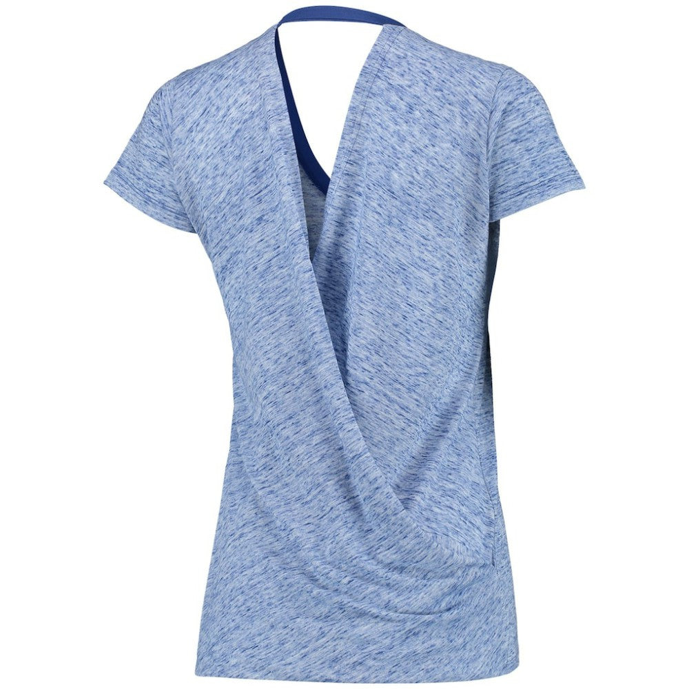 Chicago Cubs Touch Women's Hail Mary V-Neck Back Wrap T-Shirt for sale