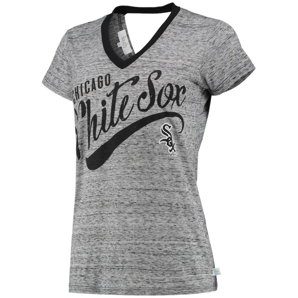 Chicago White Sox Touch Women's Hail Mary V-Neck Back Wrap T-Shirt Outlet