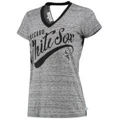 Chicago White Sox Touch Women's Hail Mary V-Neck Back Wrap T-Shirt Outlet