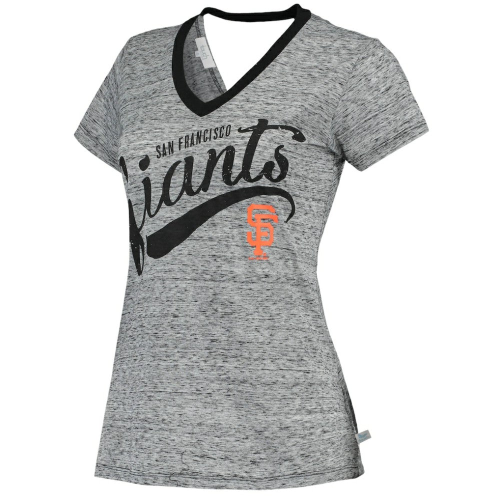 San Francisco Giants Touch Women's Hail Mary V-Neck Back Wrap T-Shirt for sale