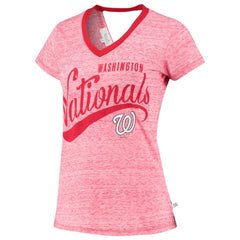 Washington Nationals Touch Women's Hail Mary V-Neck Back Wrap T-Shirt Discount