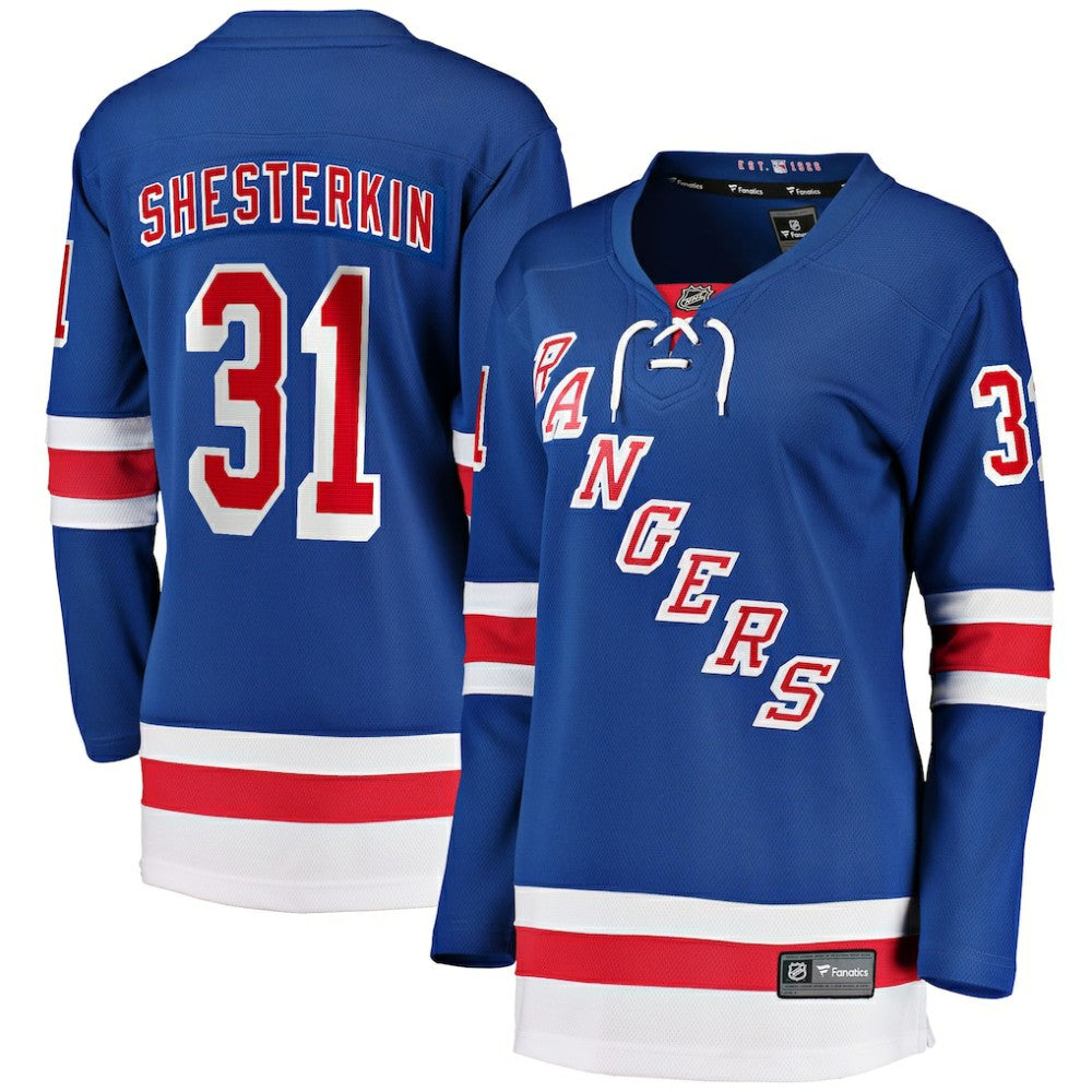 Igor Shesterkin New York Rangers Fanatics Women's Home Breakaway Jersey - Blue | Fanatics Clearance