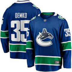 Thatcher Demko Vancouver Canucks Fanatics Home Breakaway Jersey - Blue | Fanatics near me
