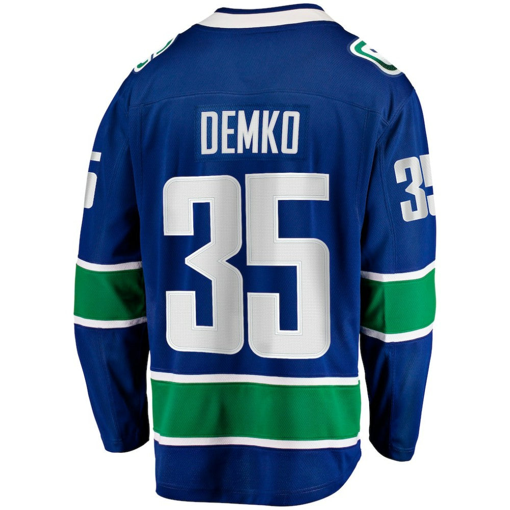 Thatcher Demko Vancouver Canucks Fanatics Home Breakaway Jersey - Blue | Fanatics near me