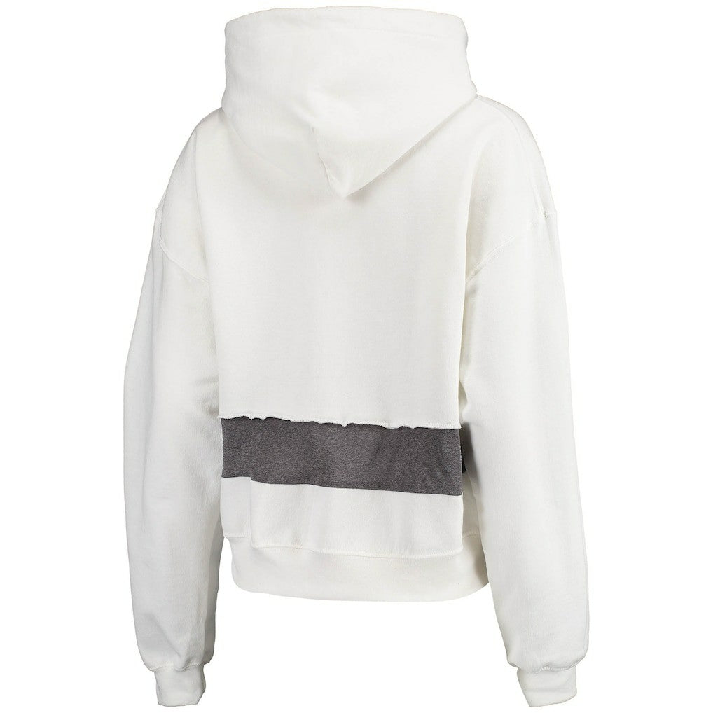 Arizona Cardinals Refried Apparel Women's Sustainable Crop Dolman Pullover Hoodie - White - NFL