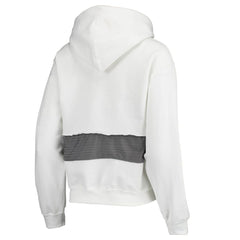 Los Angeles Rams Refried Apparel Women's Sustainable Crop Dolman Pullover Hoodie - White - NFL