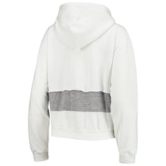 Miami Dolphins Refried Apparel Women's Sustainable Crop Dolman Pullover Hoodie - White - NFL