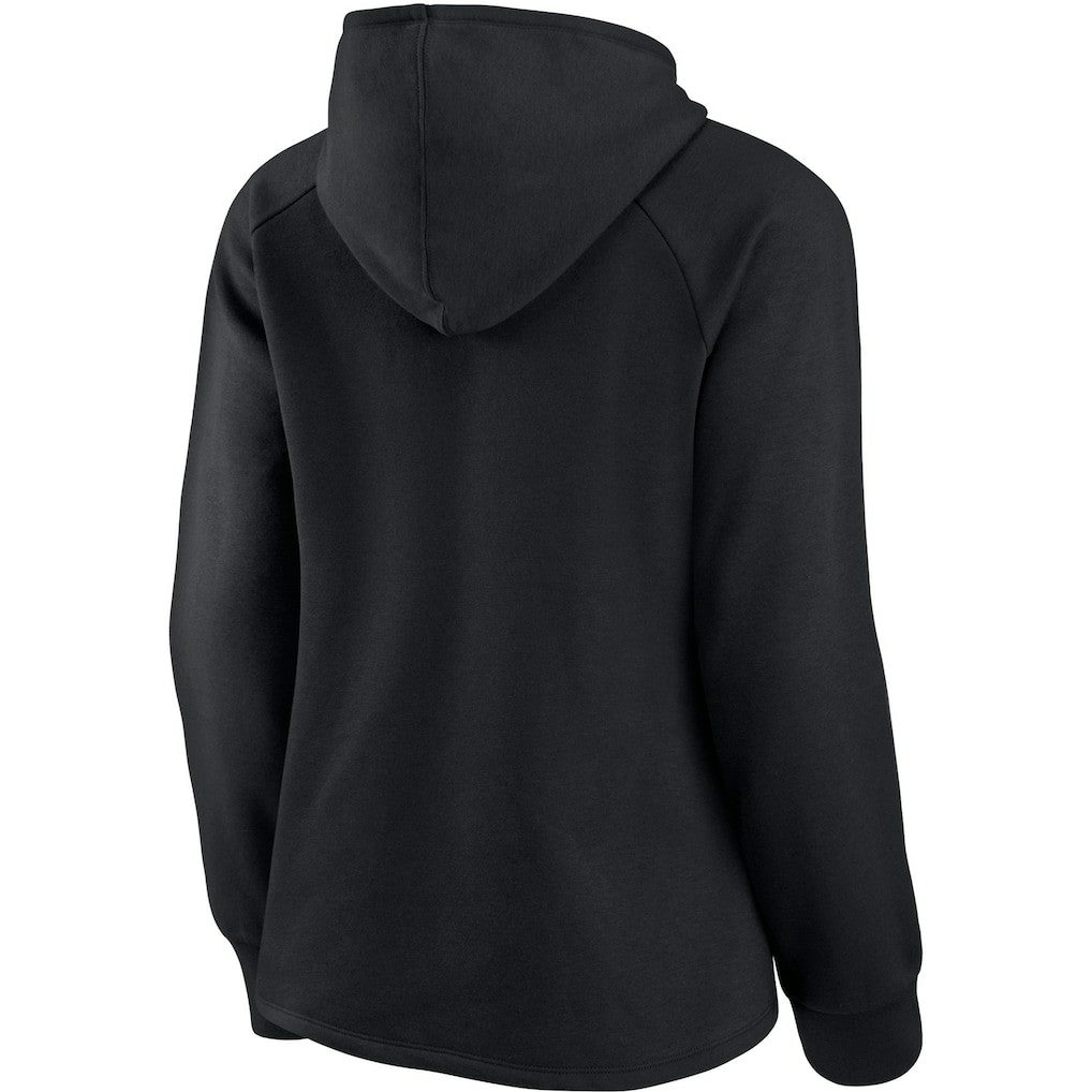 New Orleans Saints Women's First Contact Raglan Pullover Hoodie - Black - Fanatics